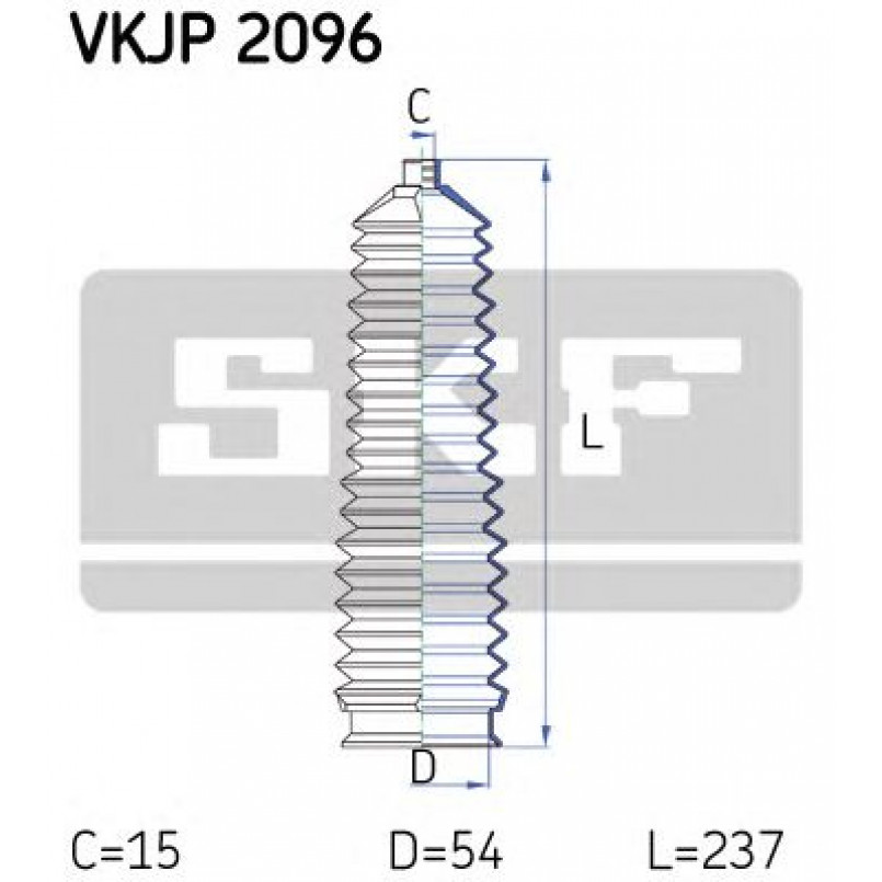 VKJP 2096 SKF - Пильовик привідного валу